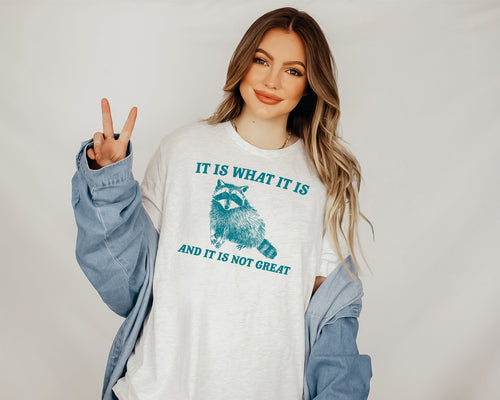 It Is What It Is And It Is Not Great T-Shirt or Crew Sweatshirt