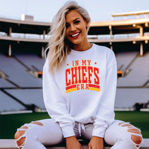 In My Chief's Era: Taylor, Travis, Swelce, Traylor, Tayvis, Swiftie, Kansas City Parody T Shirt or Sweatshirt