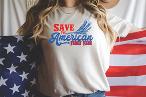 Save The American Family Farm T-Shirt or Crew Sweatshirt