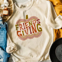 Friends-Giving Pumpkin Outline Crew Sweatshirt