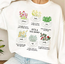 It's A Tea Shirt: Different Teas & Their Uses Crew Sweatshirt