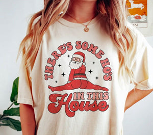 There's Some Ho's In This House Santa Tee