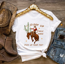 Giddy Up Jingle Horse Pick Up Your Feet Tee