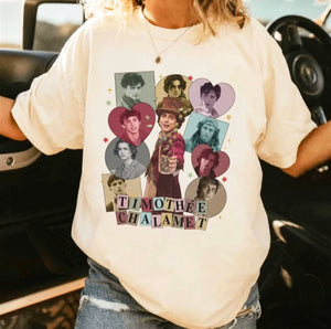 Timothee Chalamet Picture Collage Tee