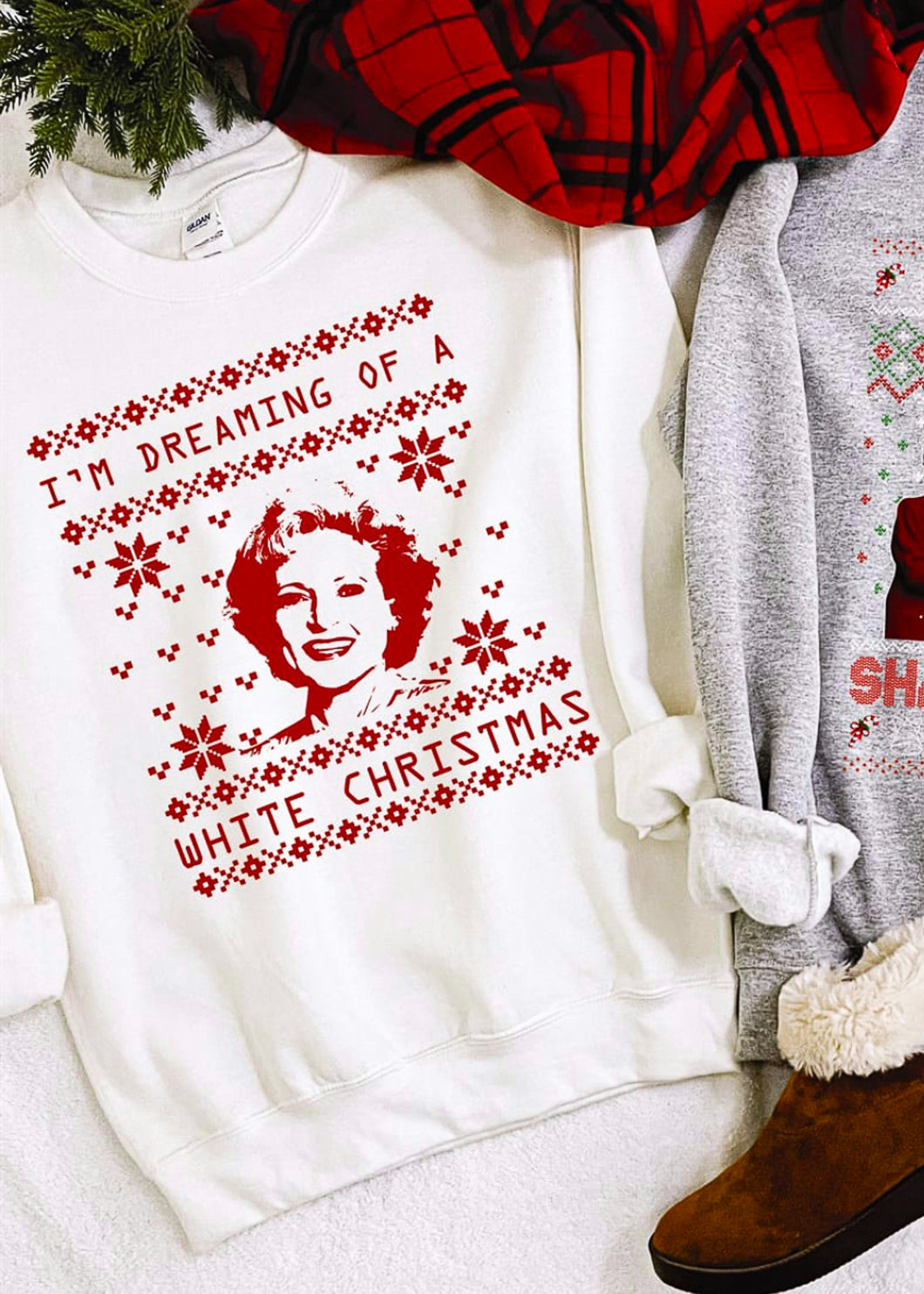 Golden Girls Themed Christmas Crewneck Sweatshirts