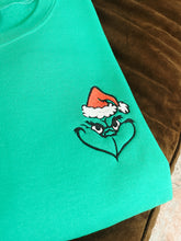 Grinch Embroidered Unisex Crewneck Sweatshirt