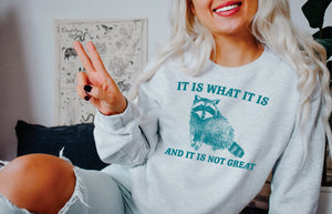 It Is What It Is And It Is Not Great T-Shirt or Crew Sweatshirt