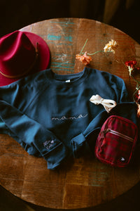 Custom Embroidered Lightweight Crew Sweatshirts or Hoodies