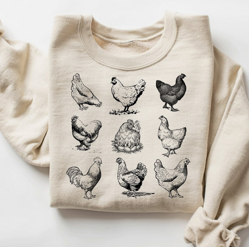9 Chickens Crew Sweatshirt