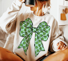 Shamrock Bow T-Shirt or Crew Sweatshirt