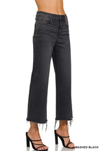 Zenana High Rise Washed Black Cropped Jeans