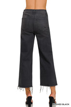 Zenana High Rise Washed Black Cropped Jeans