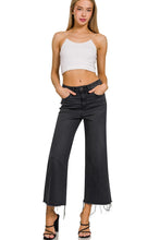 Zenana High Rise Washed Black Cropped Jeans