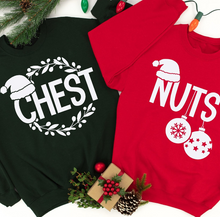 Holiday Humor Couples Unisex Chestnuts Tees Chest + Nuts T Shirts or Sweatshirts