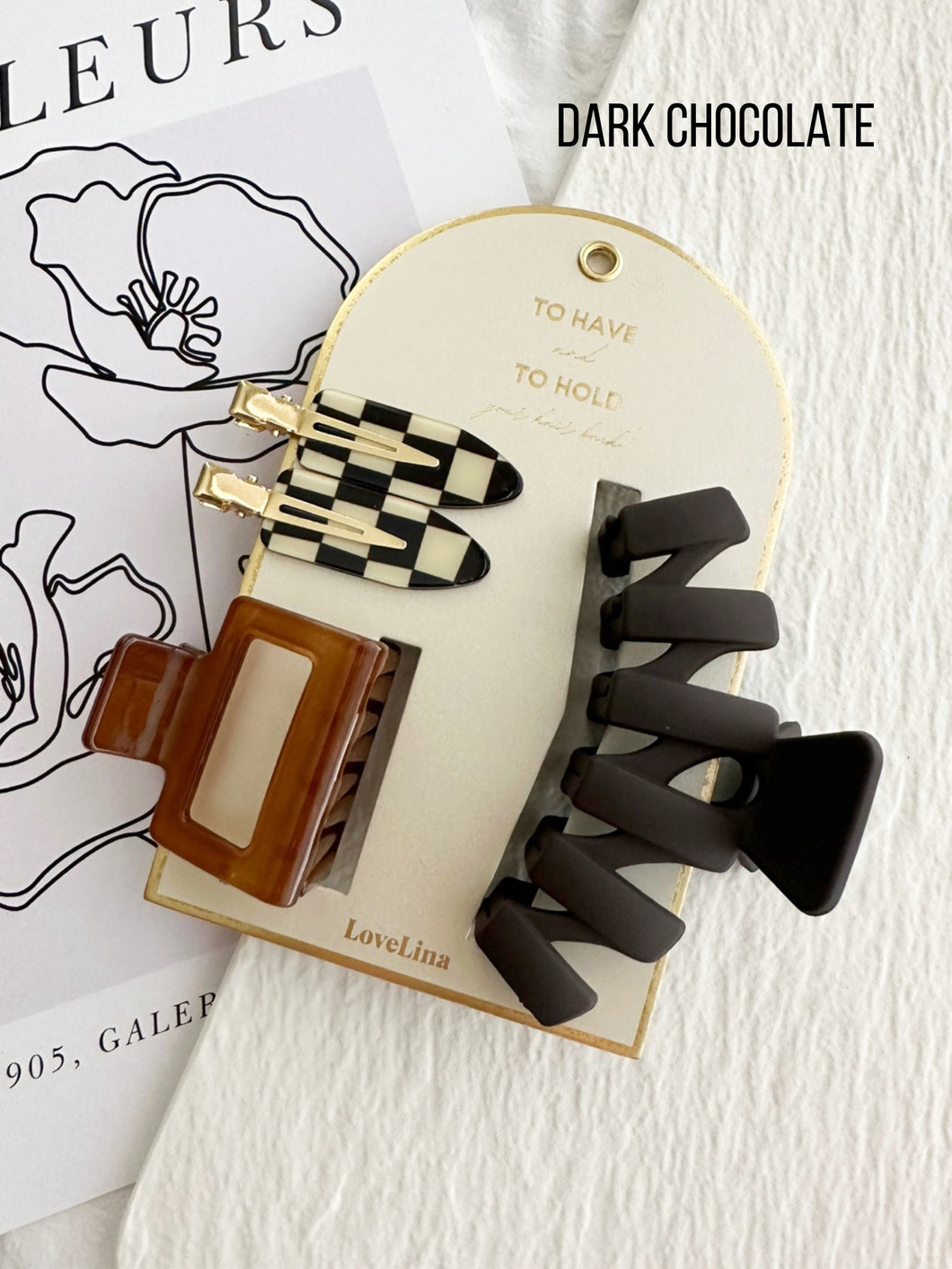 4-Pack Hair Clip Set
