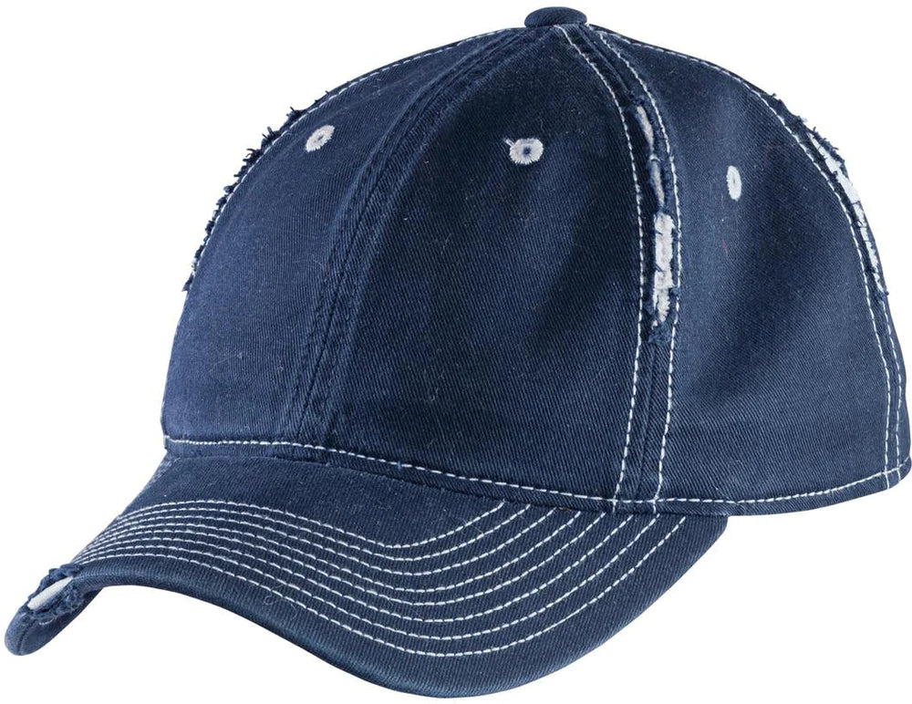 District Distressed Navy Blue Baseball Cap