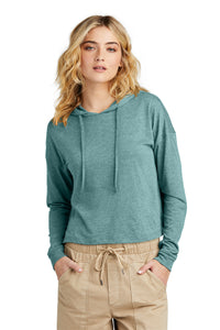 Heather Teal Blue District Perfect Midi Long Sleeve Hoodie