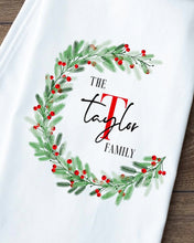 Personalized Holiday Tea Towels