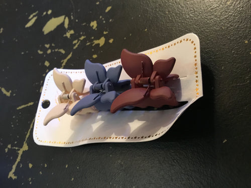 3 Butterfly Claw Clip