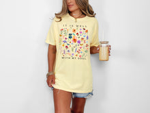 It Is Well With My Soul Floral Tee