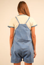 New In Blue Mineral Washed Sleeveless Casual Knit Romper