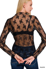 Zenana Black Lace See-Through Layering Top