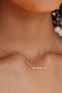 Mama 18K Non-Tarnish Stainless Steel Chain Necklace
