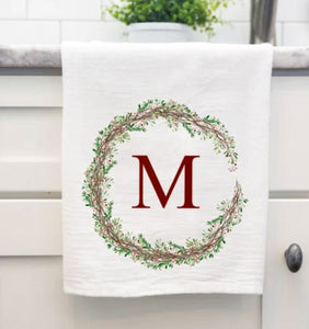 Monogrammed Holiday Towels