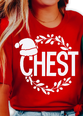 Holiday Humor Couples Unisex Chestnuts Tees Chest + Nuts T Shirts or Sweatshirts