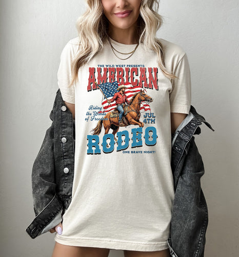 July 4th American Rodeo Tee