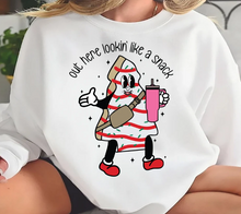 Torn Between Lookin' Like A Snack & Eating One Christmas Tree Cake Crewneck Sweatshirt