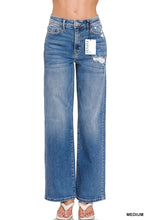 Zenana High Waist Straight Leg Medium Wash Denim Pants