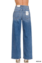 Zenana High Waist Straight Leg Medium Wash Denim Pants