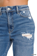 Zenana High Waist Straight Leg Medium Wash Denim Pants