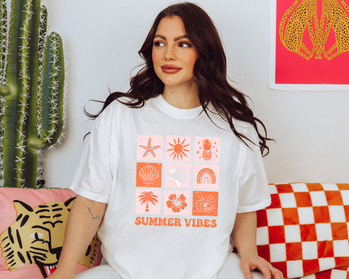 Summer Vibes Collage Tee