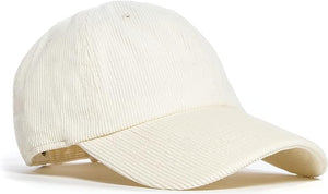 Newhattan Off-White Corduroy Cap
