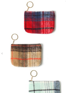 Plaid Pattern Coin Purse