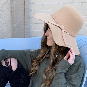 Floppy Felt Hat with Band