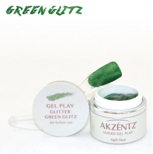 Akzentz Gel Play - Glitter Green Glitz