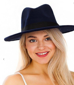 Wide Brim Fedora Hat
